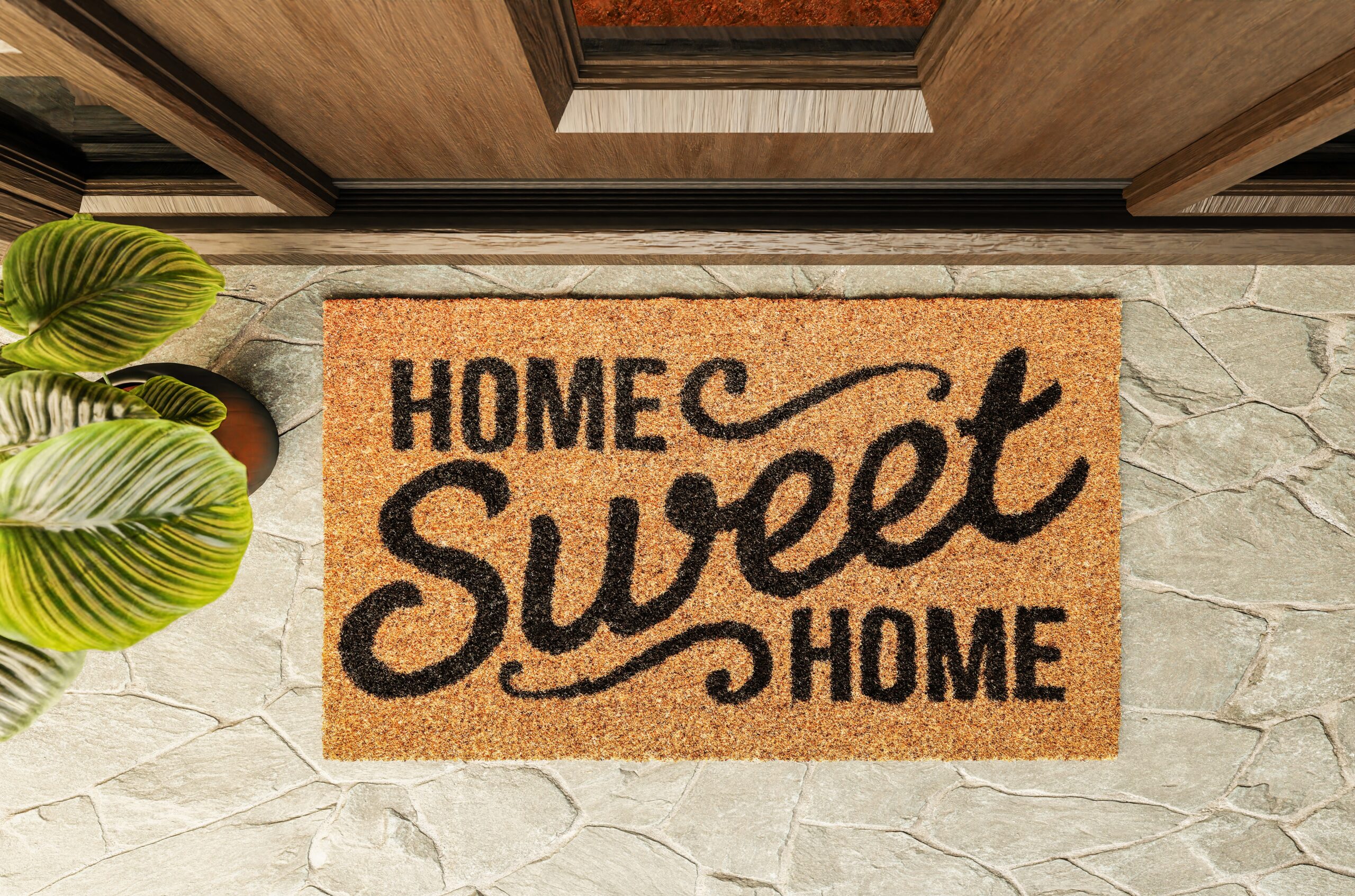 Residential image of home sweet home doormat